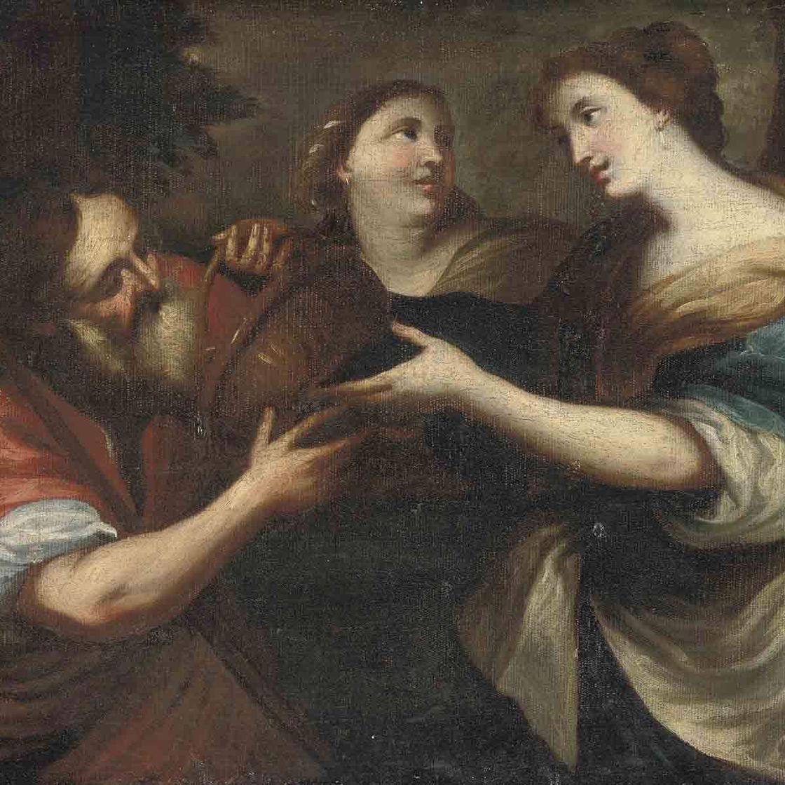 Italian School — Лот и его дочери