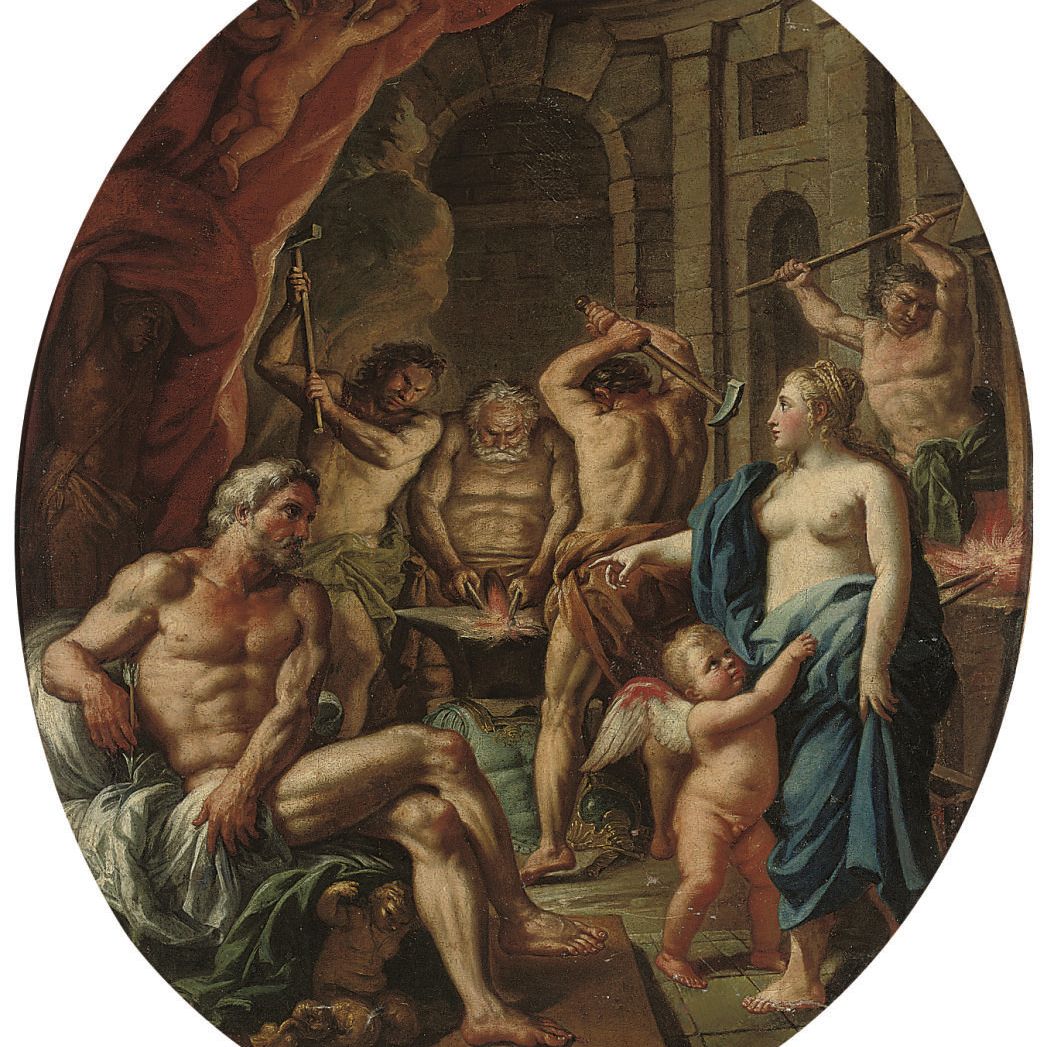 Italian School — Венера в кузнице Вулкана