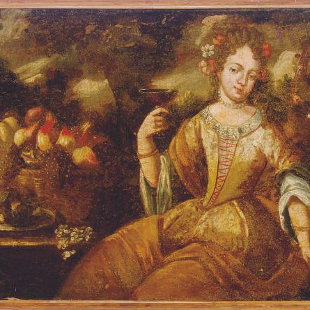 Italian School — Аллегория осени; и сопутствующая картина, изображающая аллегорию лета
