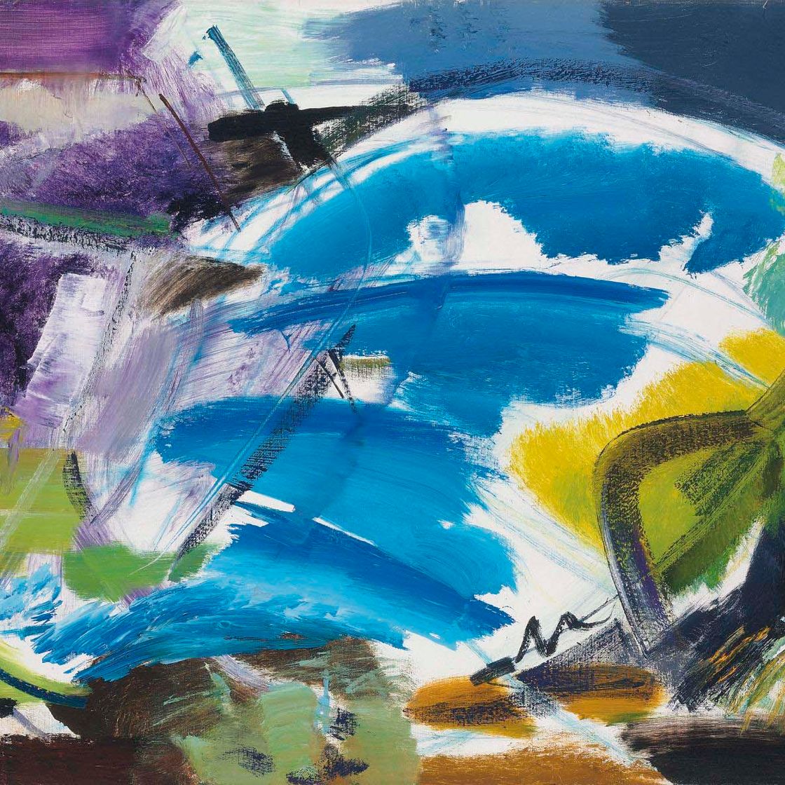 Ivon Hitchens — Листва у воды № 8