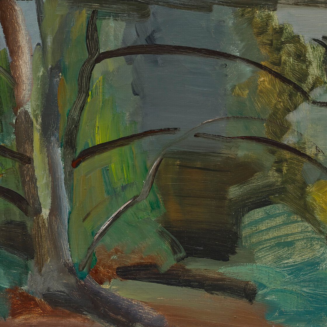 Ivon Hitchens — Темная роща, изображение 1