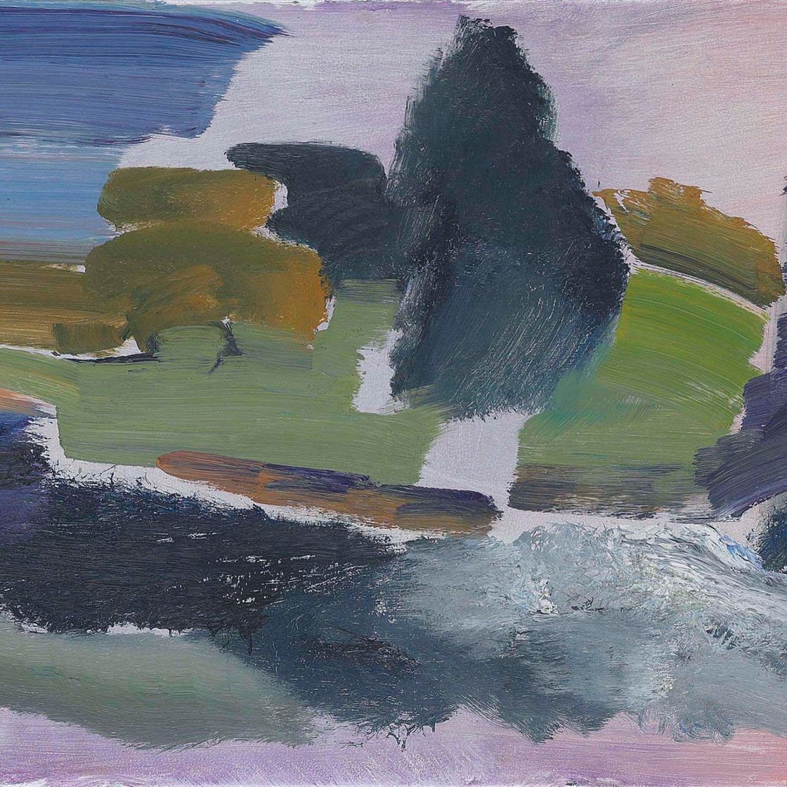 Ivon Hitchens — Вечерняя река после дождя