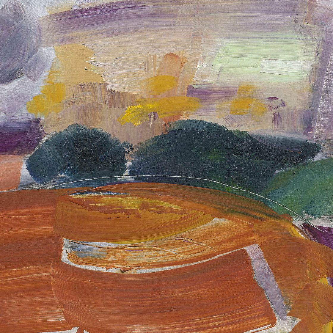 Ivon Hitchens — Поле с березами и орляком-папоротником