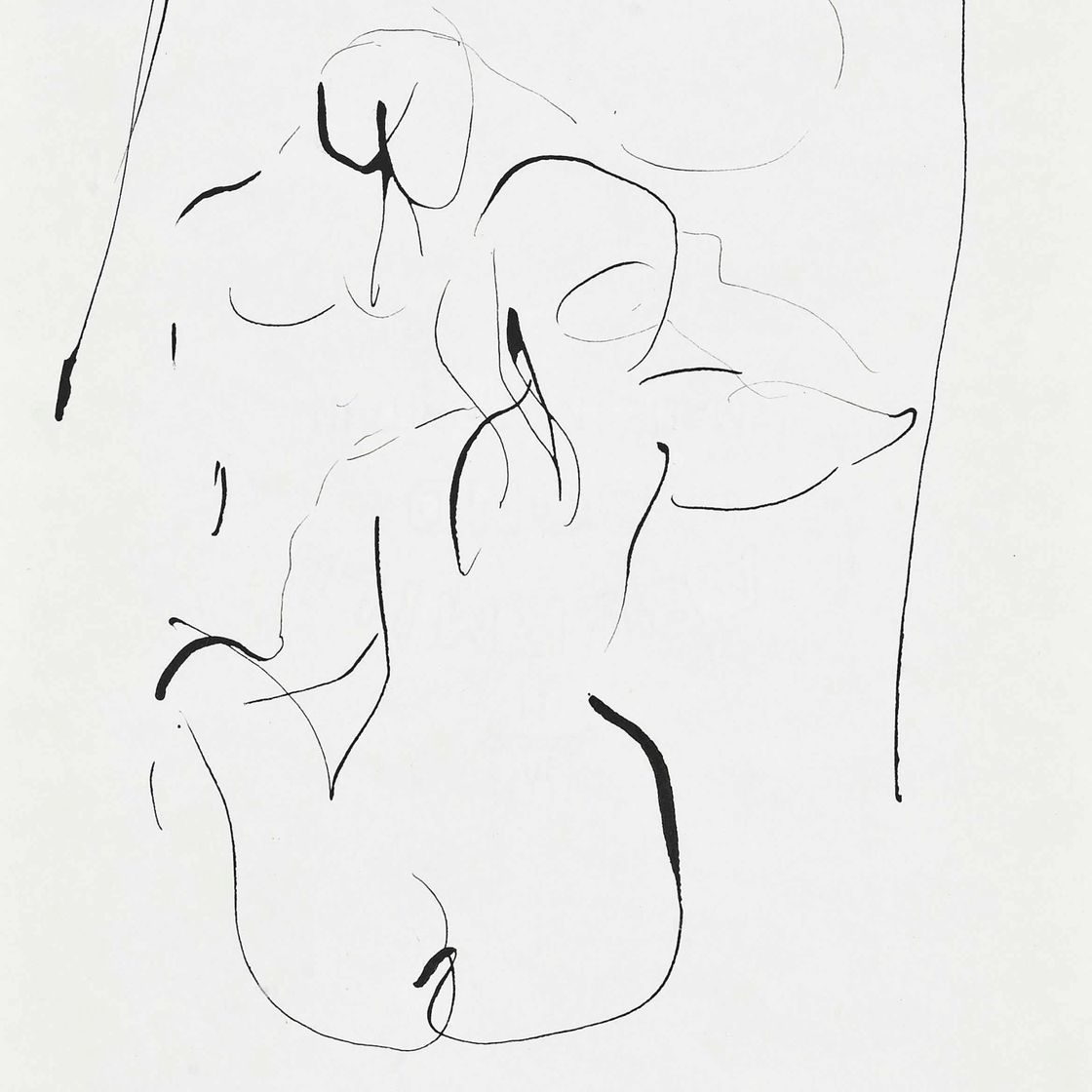 Ivon Hitchens — Три этюда: один пейзаж и два женских обнаженных изображения (один иллюстрированный).