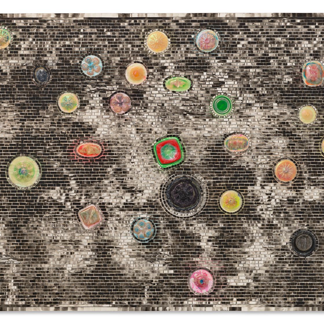 Jack Whitten — Культурный сдвиг (Давайте отпразднуем Лену Хорн), известный как Юбилей Лены Хорн, изображение 1