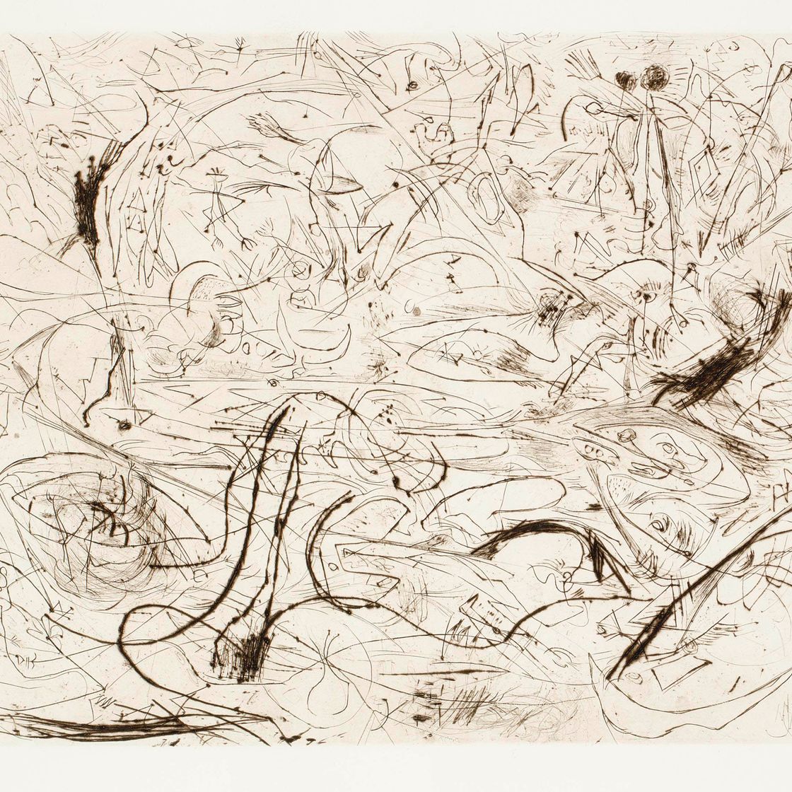 Jackson Pollock — Без названия (стр. 19) (ок. и т. 1082)