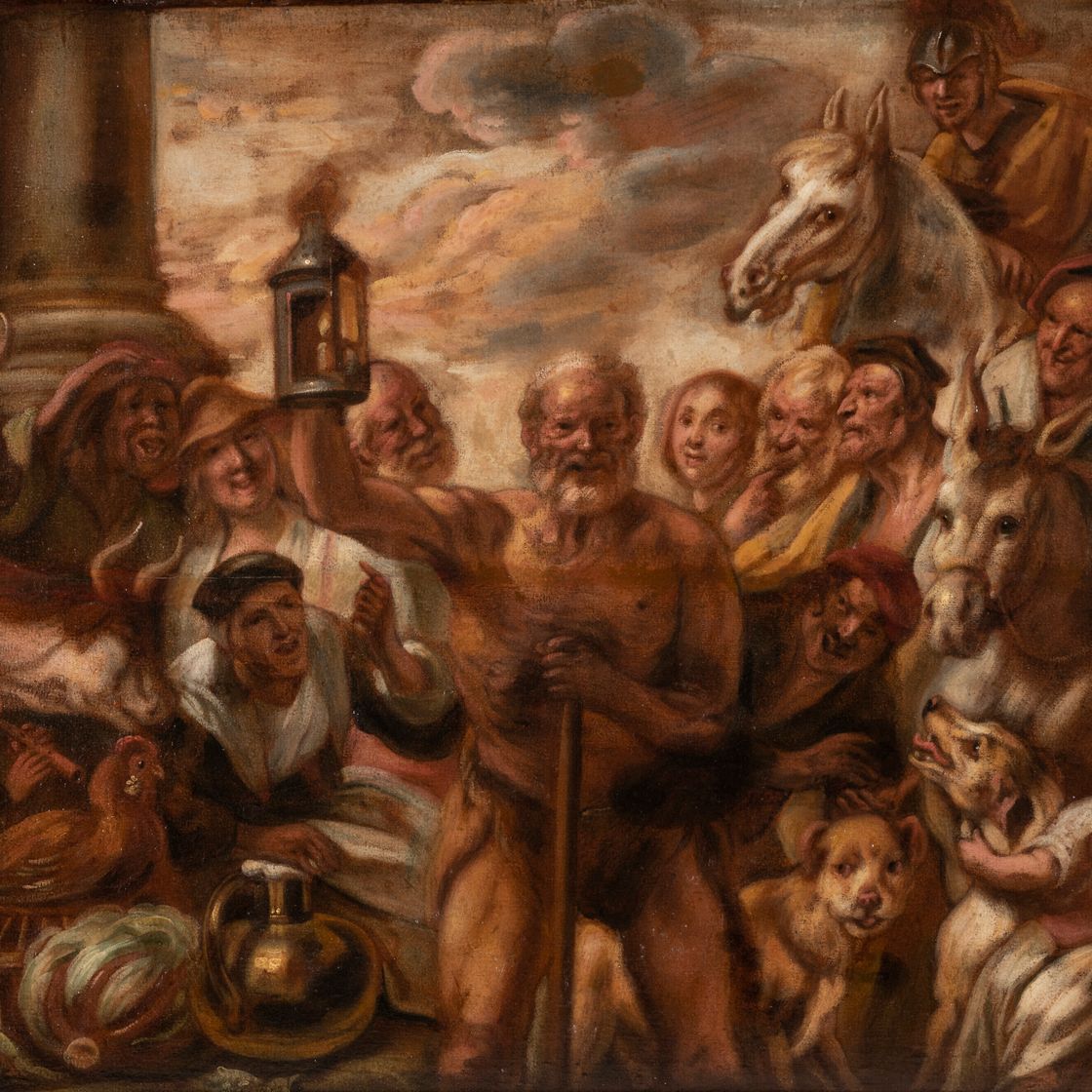 Jacob Jordaens — Диоген Ищет честного человека, изображение 1