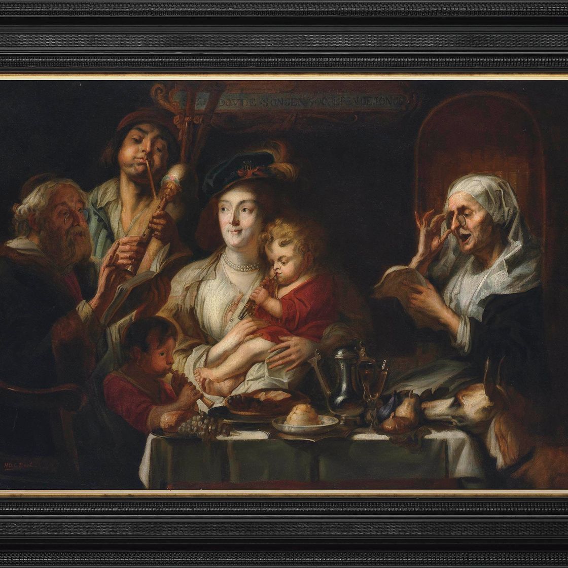 Jacob Jordaens — Как поют Старики, так и молодые играют на свирели