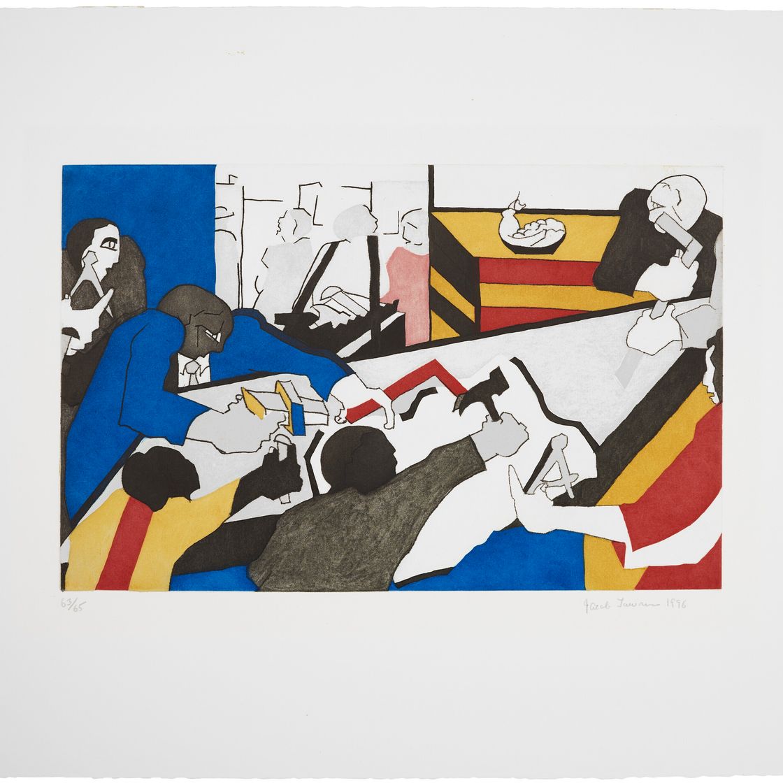 Jacob Lawrence — Десять строителей из группы "Строители"