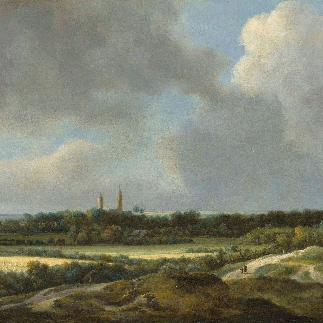 Jacob Van Ruisdael — Обширный ландшафт с зерновыми полями, Химстеде за его пределами