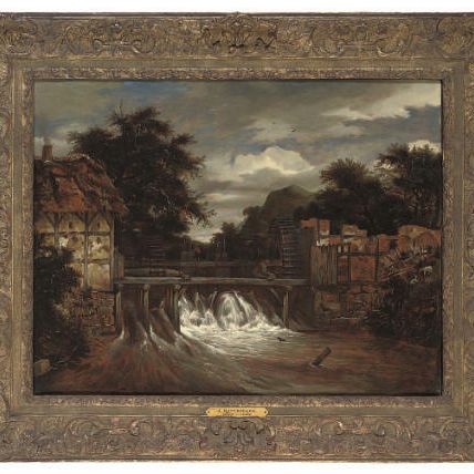 Jacob Van Ruisdael — Крестьянин открывает две водяные мельницы и шлюз