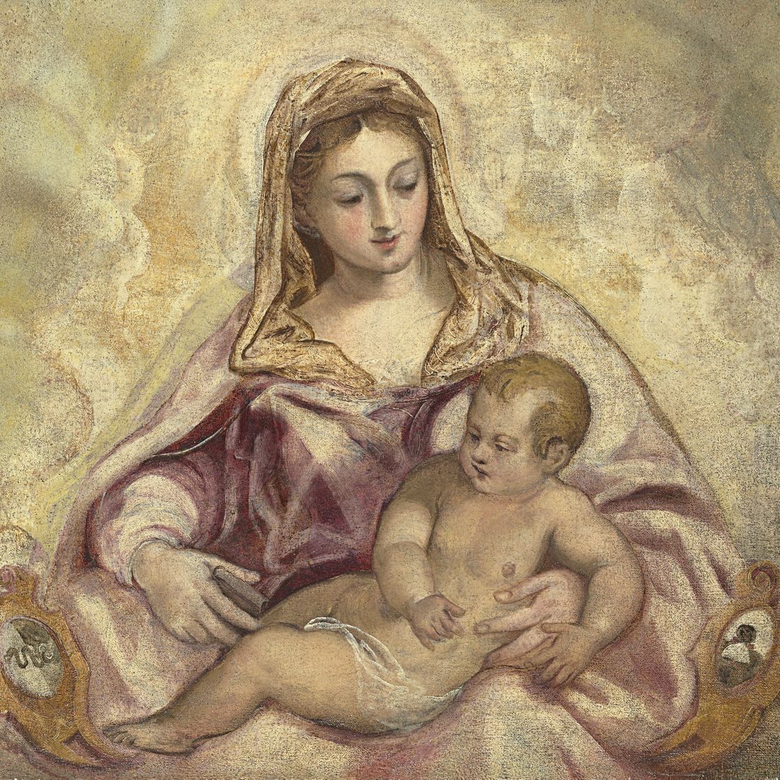 Jacopo Tintoretto — Мадонна с младенцем