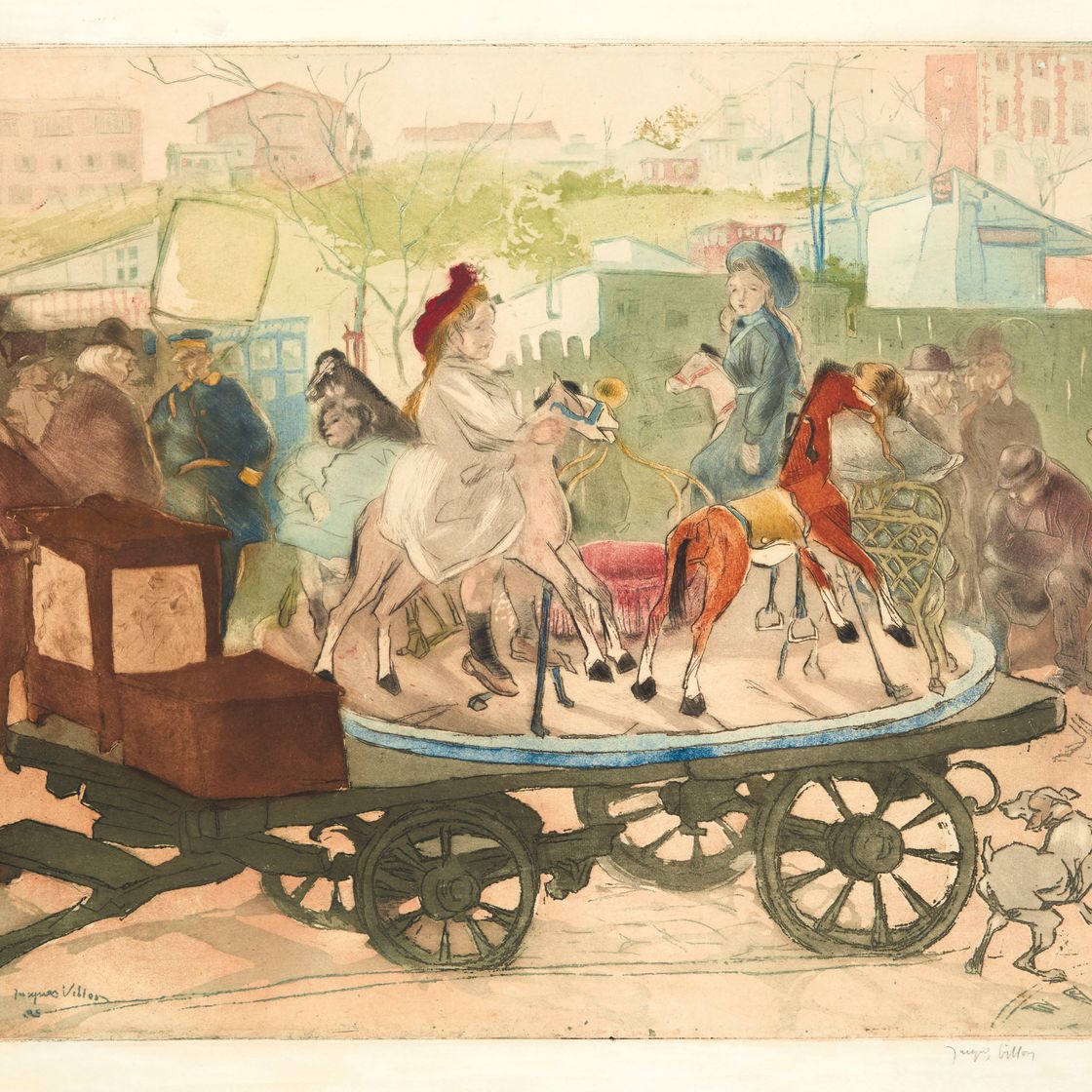 Jacques Villon — Манеж на улице Коленкур, или Маленький манеж в лесу Шево-де-Буа