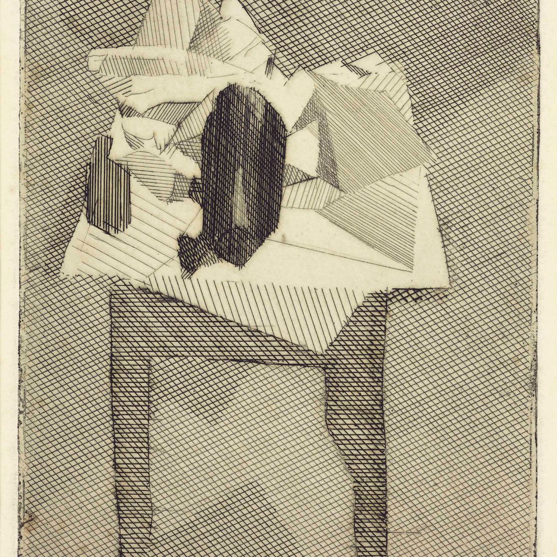 Jacques Villon — Черный столик с тампоном