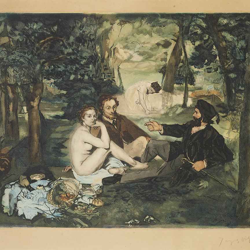 Jacques Villon — Молодой человек на траве