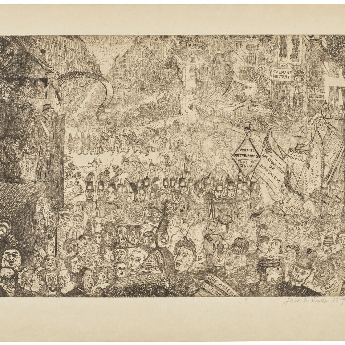 James Ensor — Вход во Христа в Брюсселе