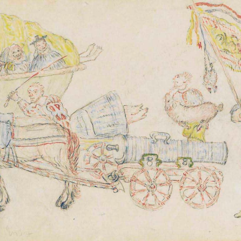 James Ensor — Проект для кортежа репрезентантов Мориса де Нассау в Остенде после битвы в Ньюпорте (II)