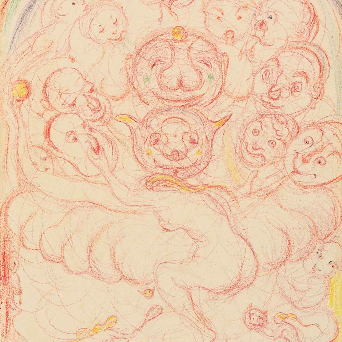 James Ensor — КОМПОЗИЦИЯ "АРКА В НЕБЕ НАД ВАЛЬПУРГИЕВОЙ НОЧЬЮ"