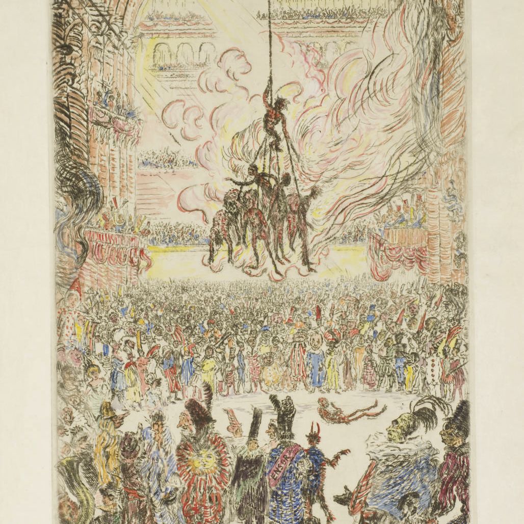 James Ensor — "Месть Хоп-Фрога" (Дельтейл, Тэвернье, 112; Элеш, 115)