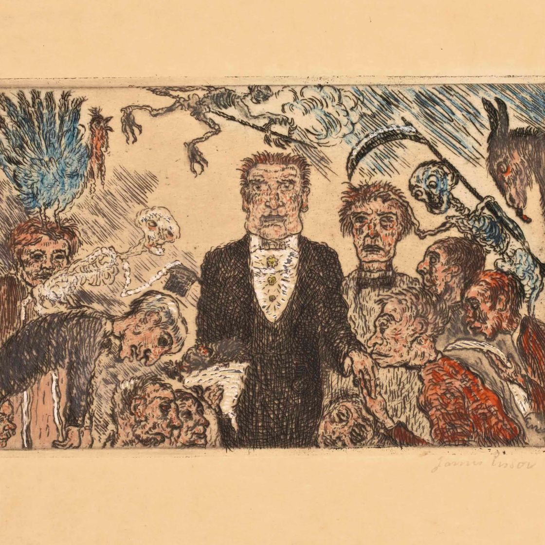 James Ensor — L'orgueil, автор: Les sept péchés capitaux