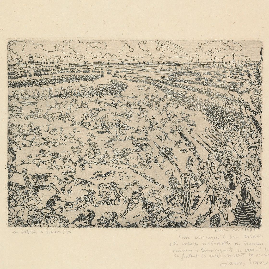 James Ensor — Битва за Золотые шпоры (Battle of the Golden Spurs)