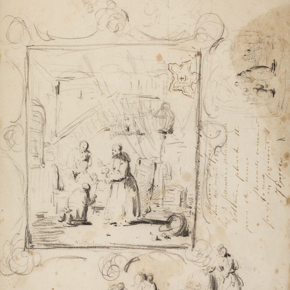 James Ensor — Разнообразные этюды ( прямая и оборотная сторона )