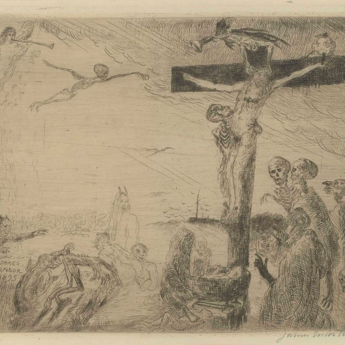 James Ensor — Агонизирующий Христос