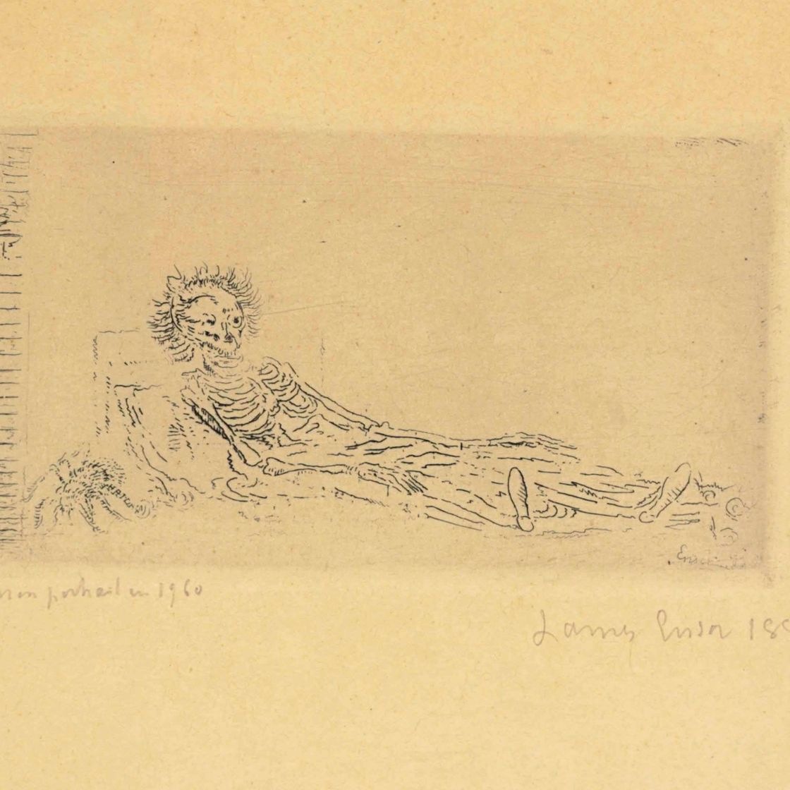James Ensor — Мой портрет в 1960 году