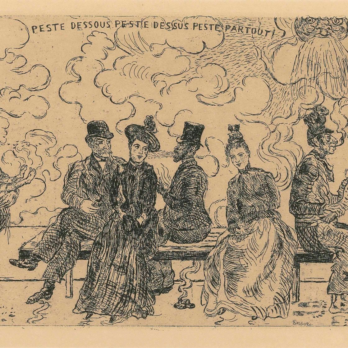 James Ensor — Чума смертельная, Чума смертельная, Чума частичная (Элеш 132)