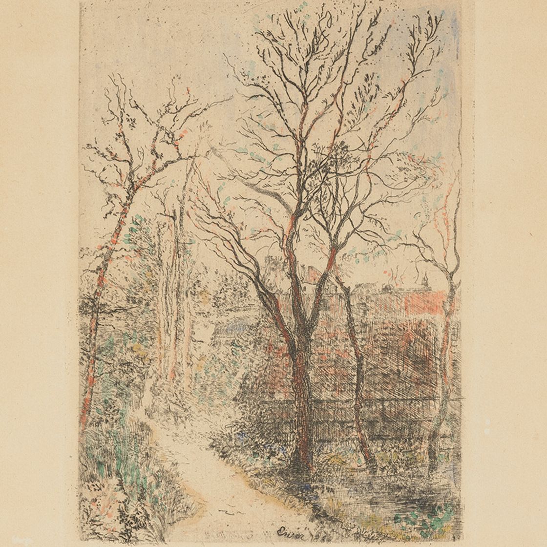 James Ensor — Sentier à Groenendael (Пешеходная дорожка в Грюнендале)