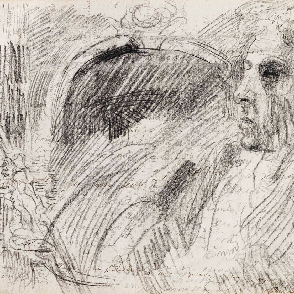James Ensor — Этюд о портрете матери, изображение 1
