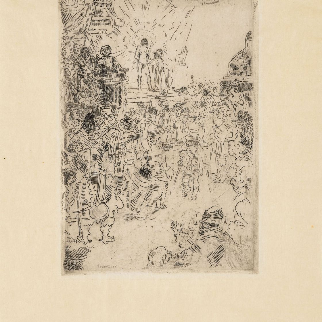James Ensor — Оскорбление Христа