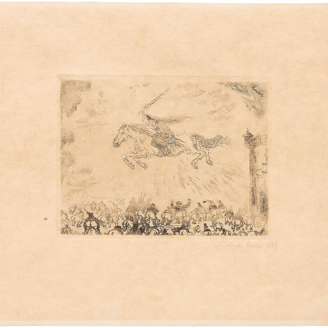 James Ensor — Ангел-истребитель (L'Ange exterminateur)