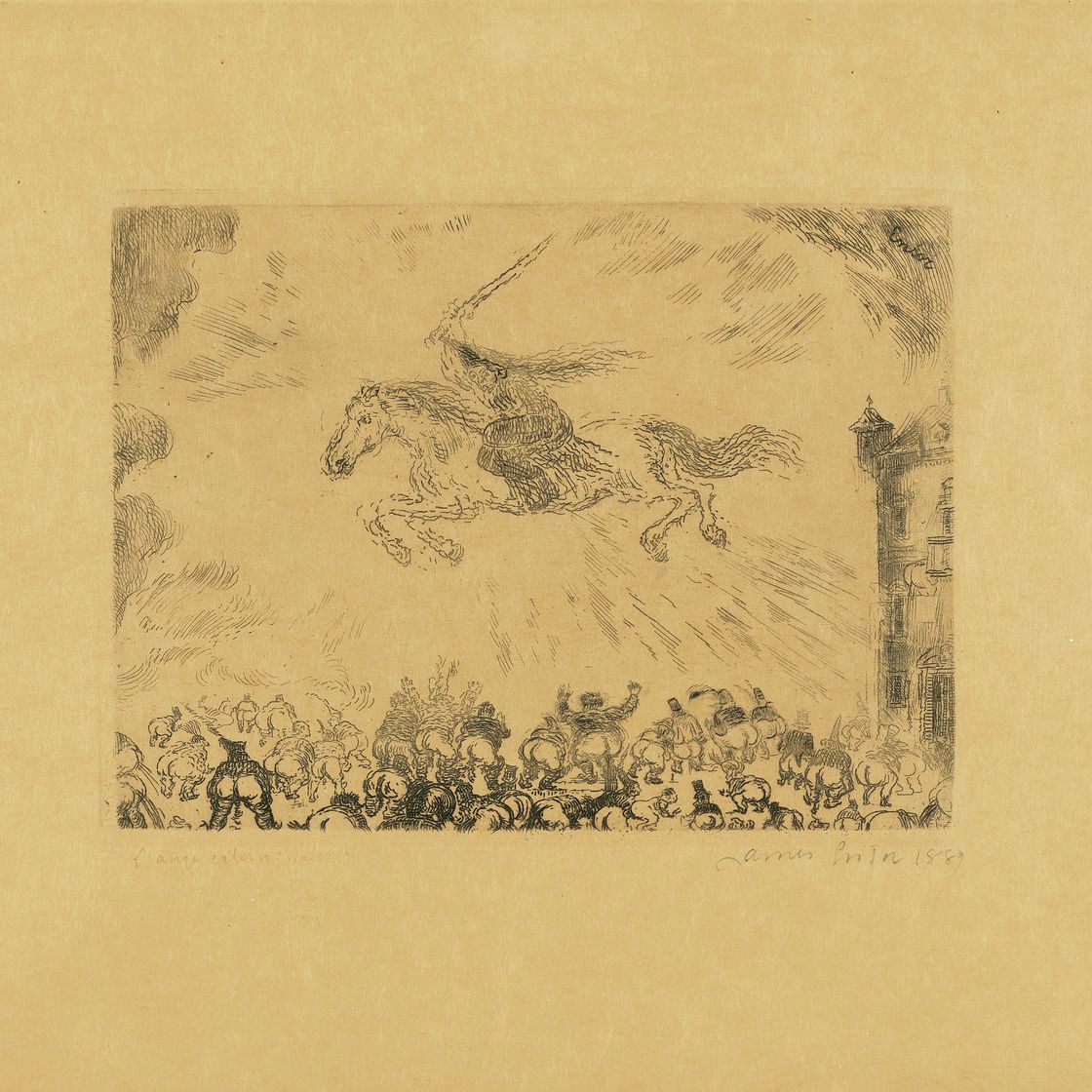 James Ensor — L'Ange Exterminateur (Ангел-истребитель)