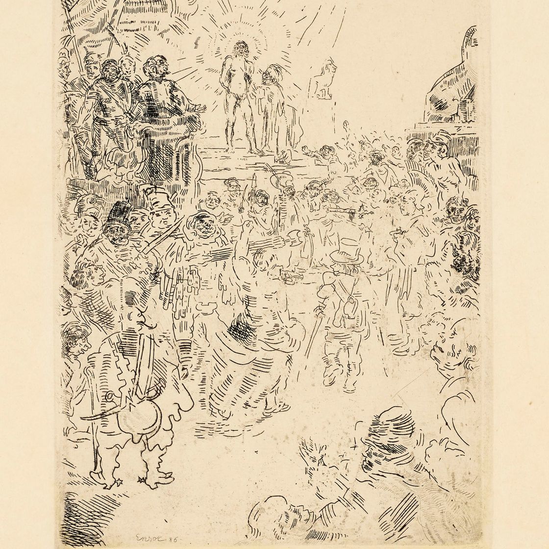 James Ensor — Оскорбление Христа (Насмешка над Христом)