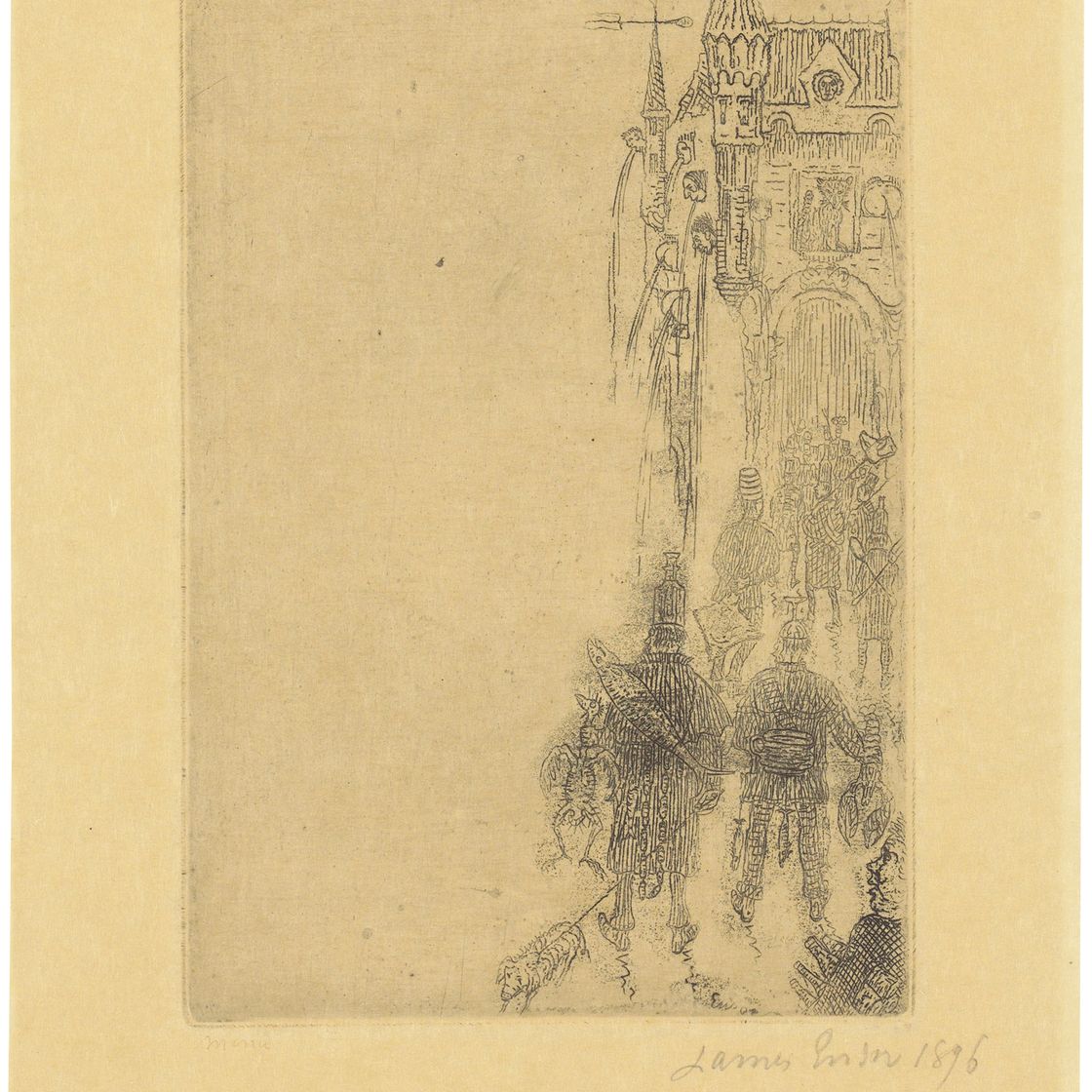 James Ensor — Меню для Шарля Воса