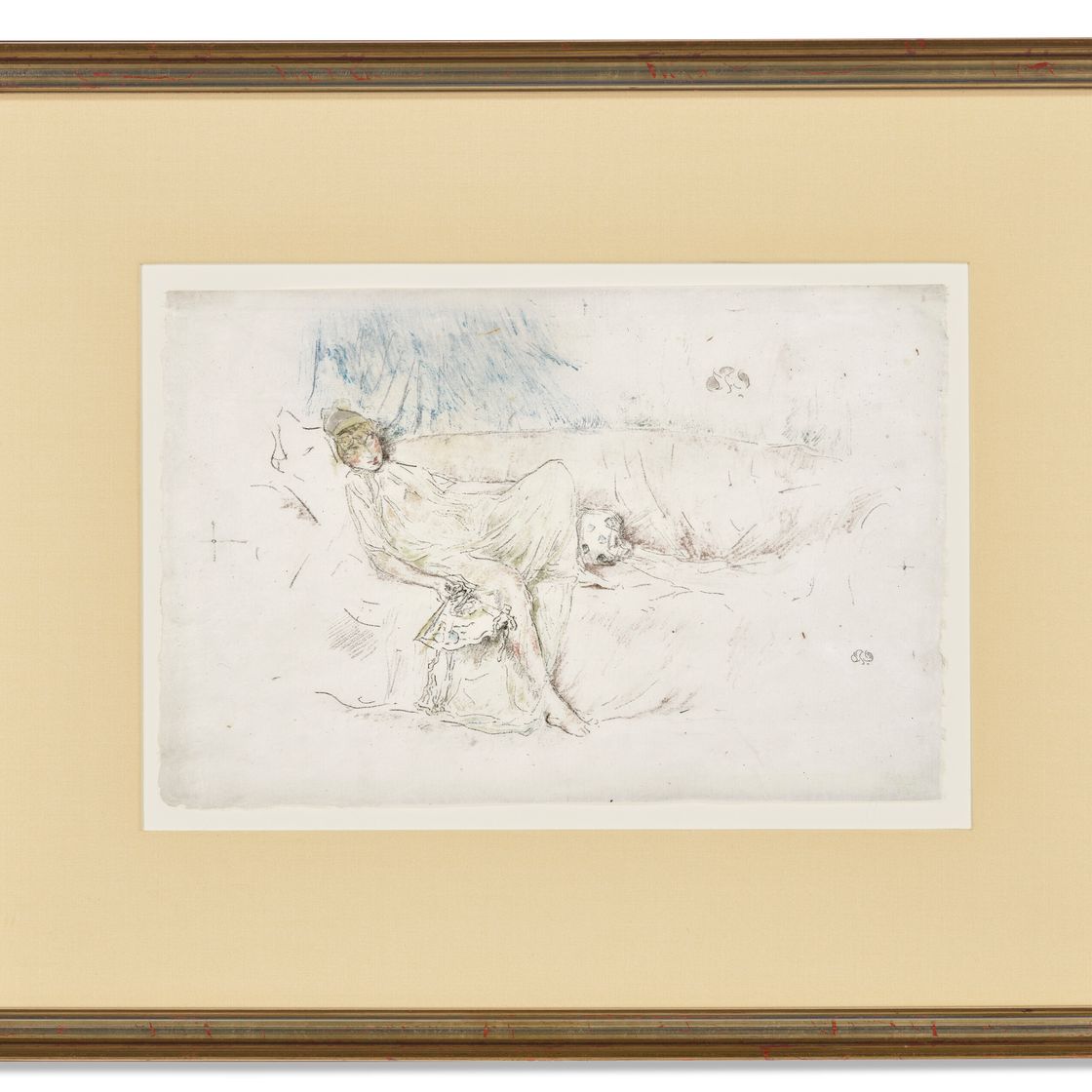 James McNeill Whistler — Задрапированная фигура, полулежащая, изображение 2