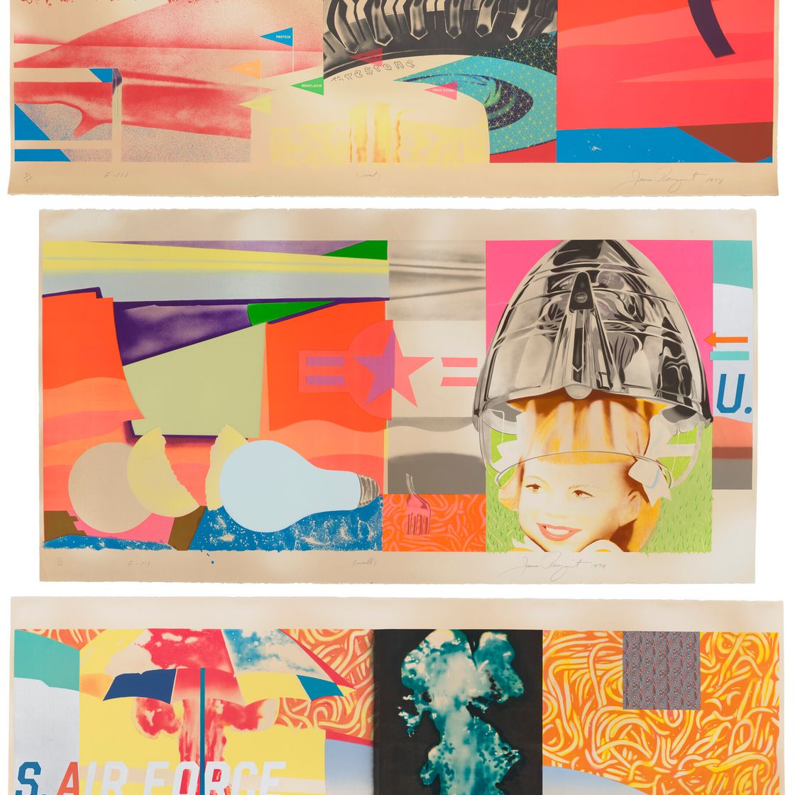 James Rosenquist — Запад, Север, Восток, откуда: F-111