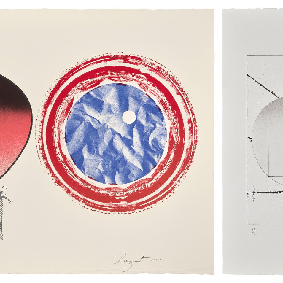 James Rosenquist — Две гравюры художника