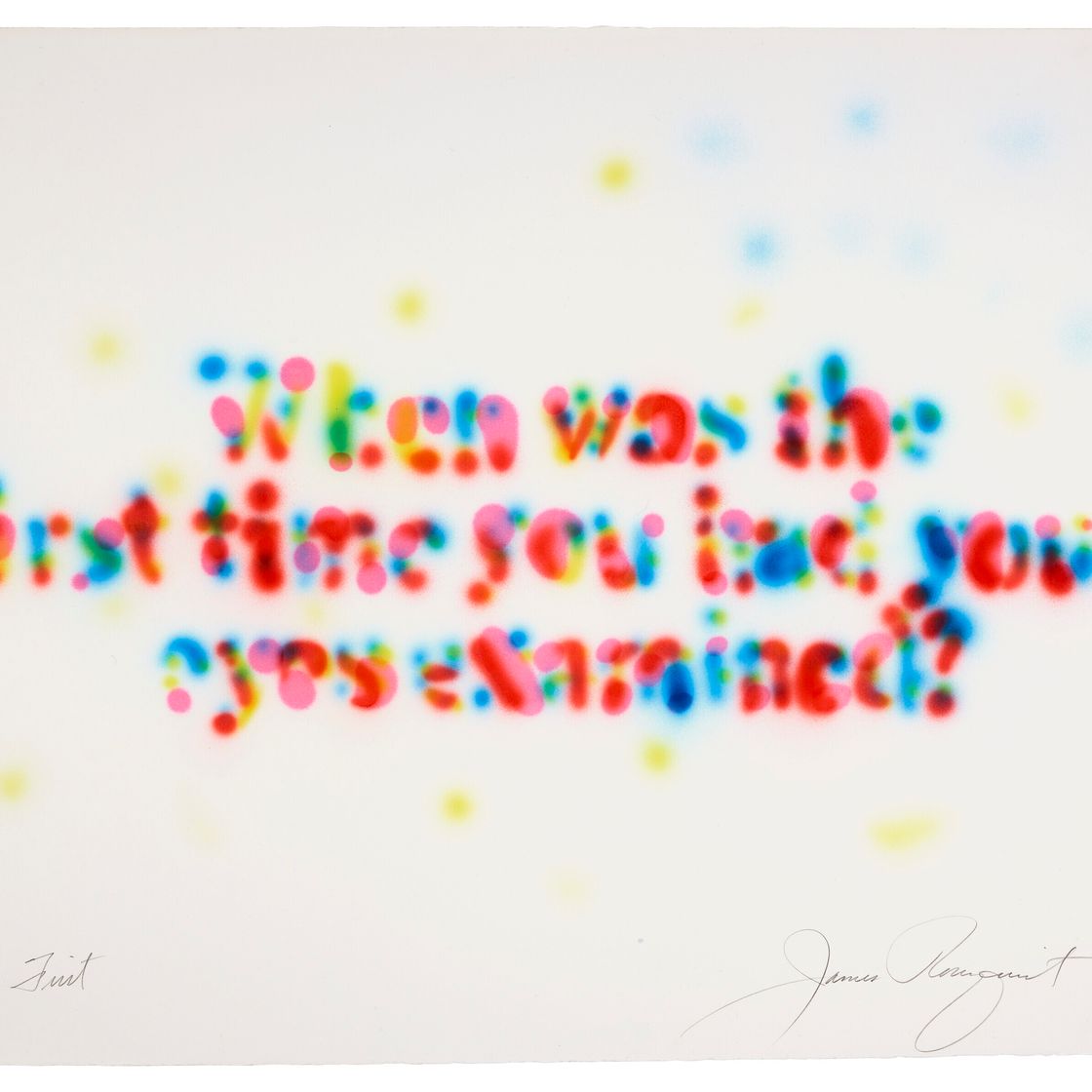 James Rosenquist — Во-первых [Когда вам в первый раз проверяли зрение]