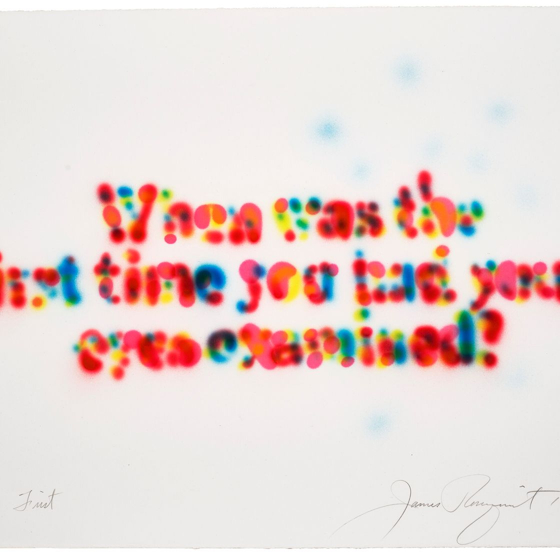 James Rosenquist — Во-первых [Когда вы в первый раз осматривали свои глаза?]