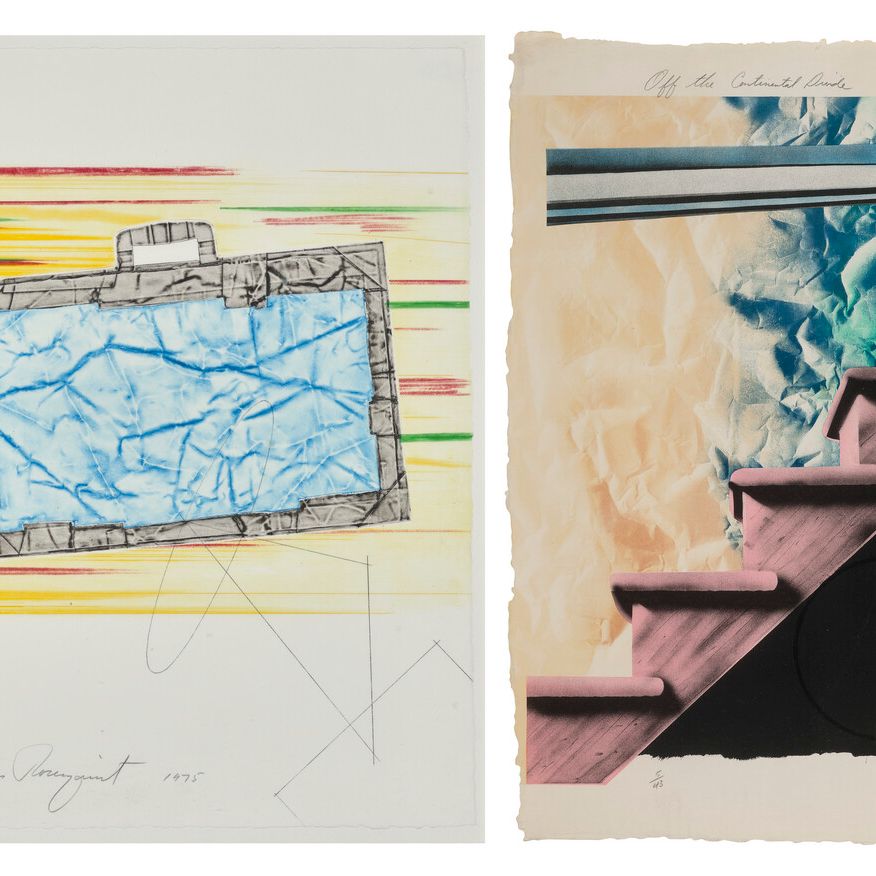 James Rosenquist — Две гравюры художника