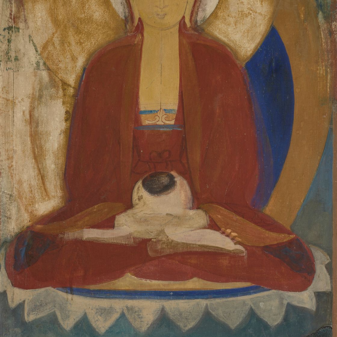 Jamini Roy — Без названия (Сидящий Будда)