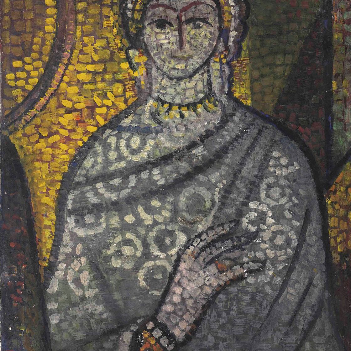 Jamini Roy — Без названия (Мадонна)