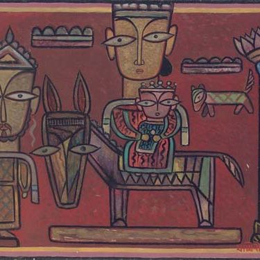 Jamini Roy — (Бегство в Египет)
