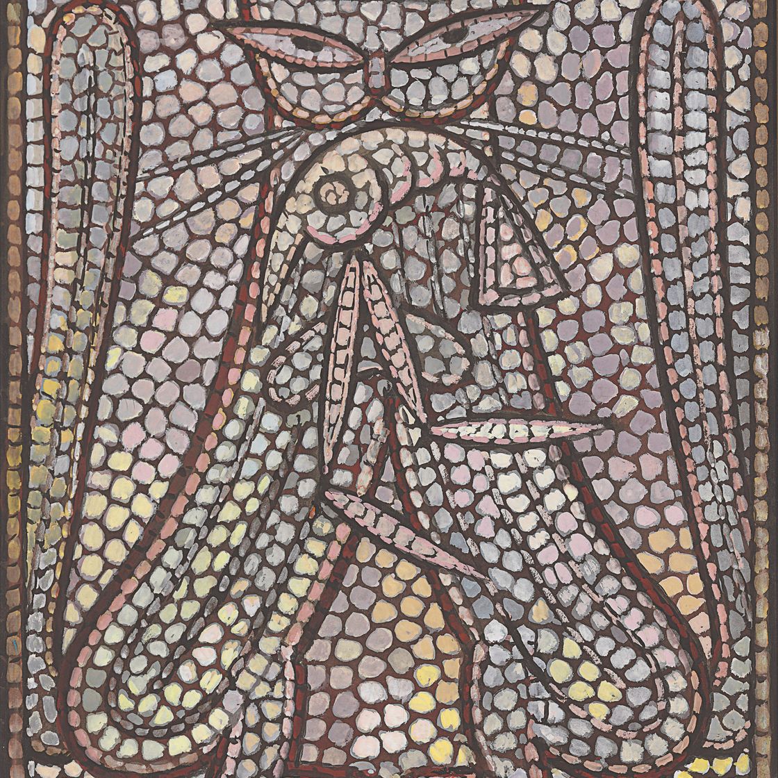 Jamini Roy — Без названия (Котята с креветками)