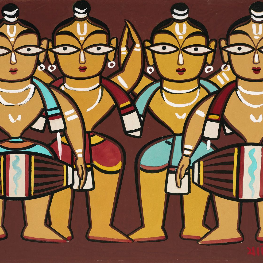 Jamini Roy — Без названия (Киртан)