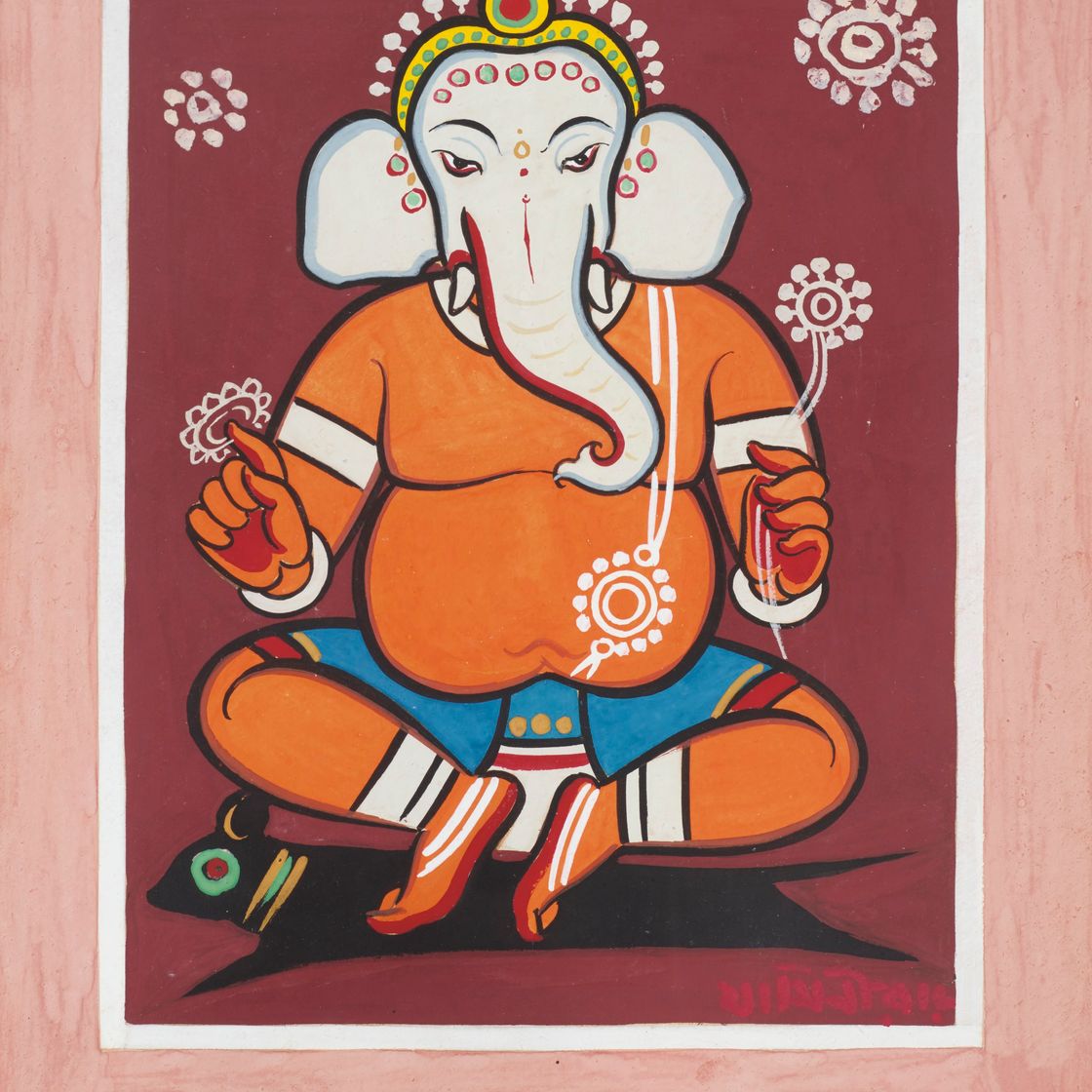 Jamini Roy — Без названия (Ганеша)
