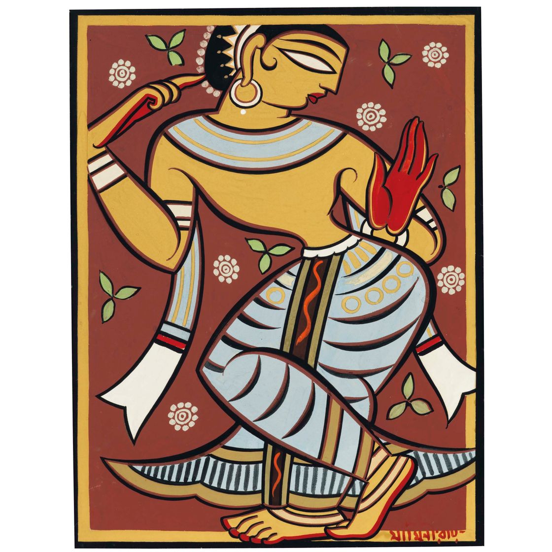 Jamini Roy — Без названия (Гопини)