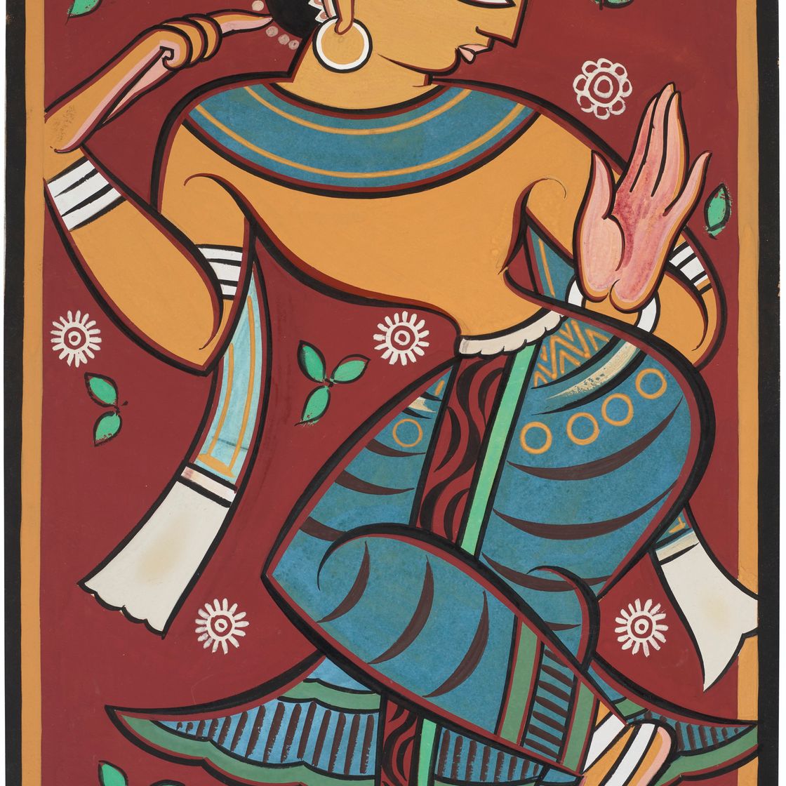 Jamini Roy — Без названия (Гопини)